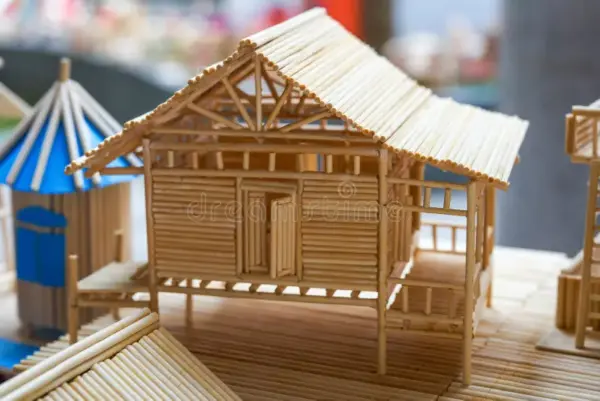 Handmade Bamboo Model House