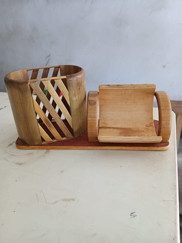 bambo pen holder