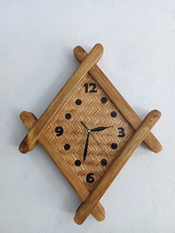 Handmade Bamboo Clock