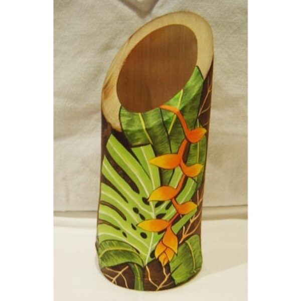 Bamboo pen holder