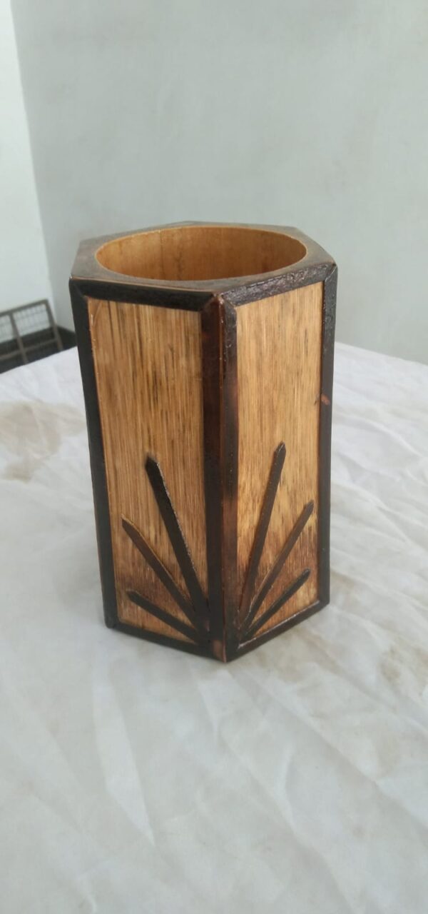 bamboo pen holder