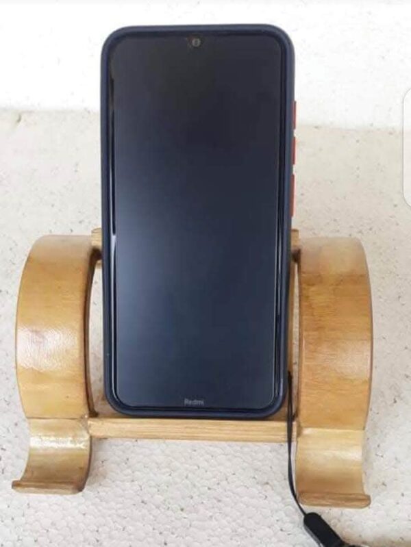Bamboo Mobile Stand & Pen Holder – Handmade Eco Organizer - Image 2