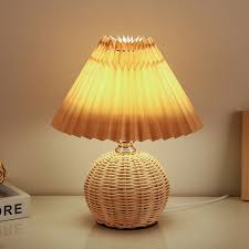 Modern bamboo table lamp