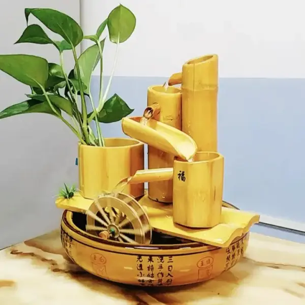 handmade bamboo water fountain