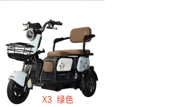 Three-Wheel Electric Bike with Large Seat – X3 Model - Image 3